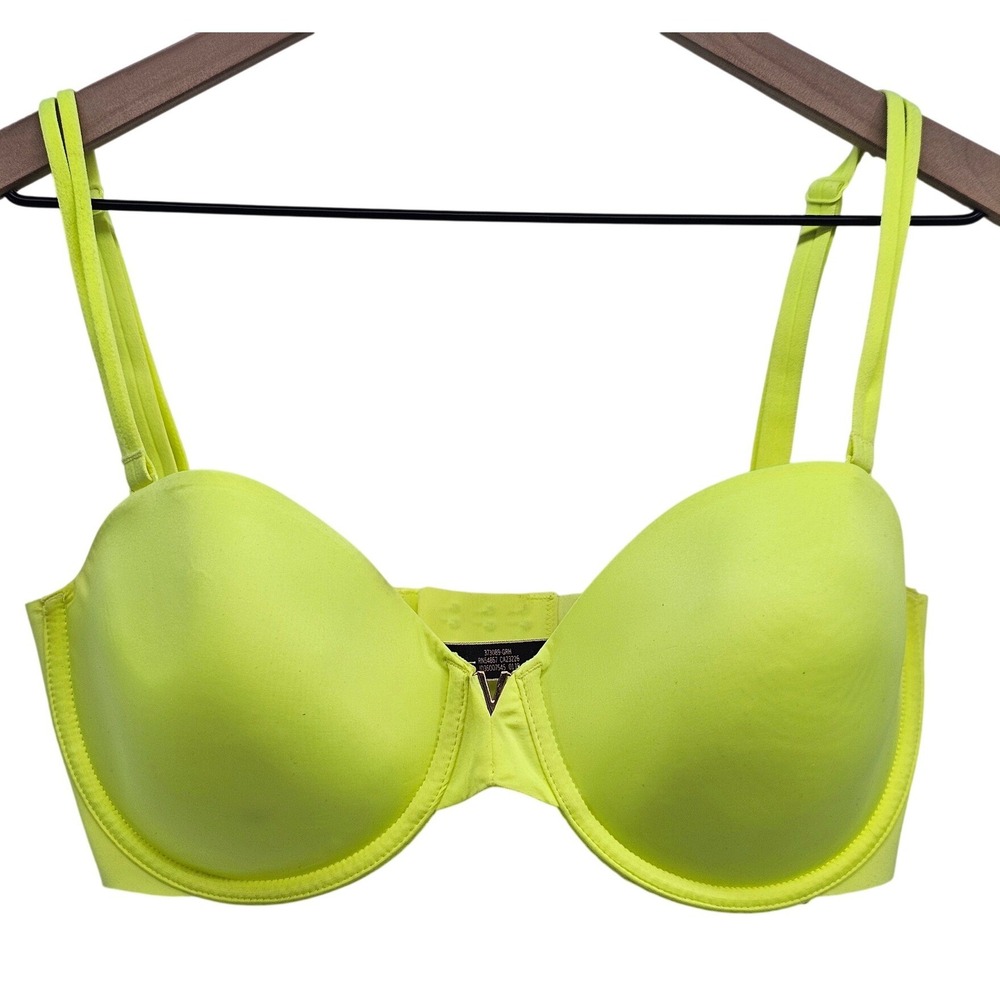 Victoria's‎ Secret Neon Yellow Multi-Way Underwire Bra 34DD 371089-GRH